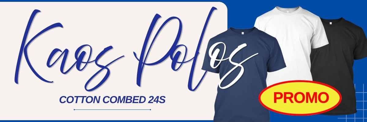 Kaos Polos Cotton Combed 24s